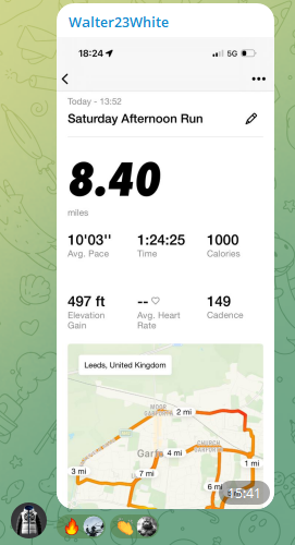 Member Strava run submitted as fitness evidence, Leeds